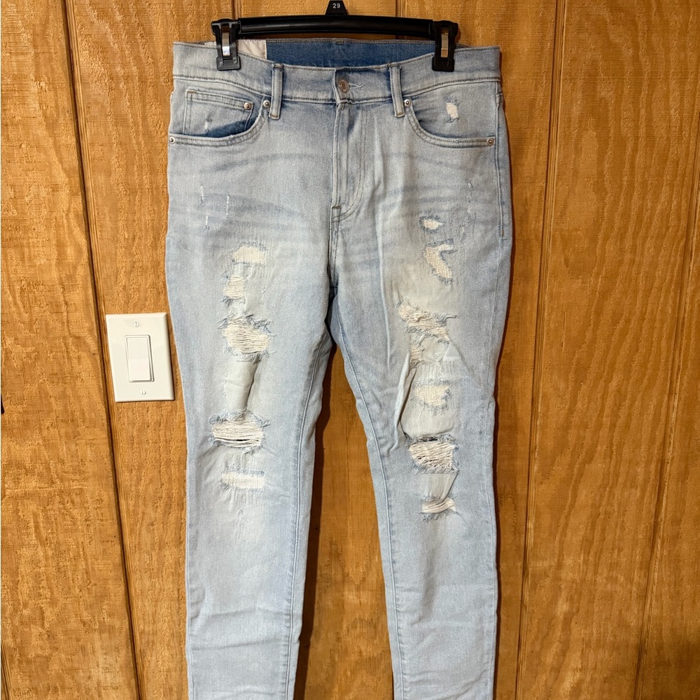 Men’s H&M Light Blue Distressed Jeans